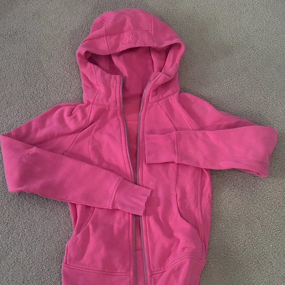 Pink Lululemonn full zip scuba - size 4 - Picture 1 of 5